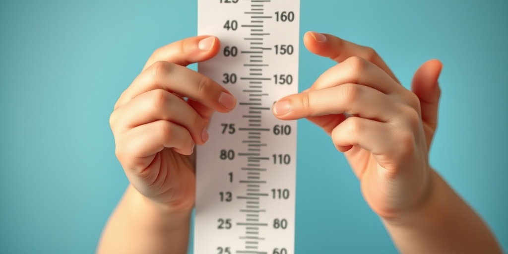 Close-up of a child's hands on a growth chart, highlighting rapid growth markers and pediatric health awareness.2.png