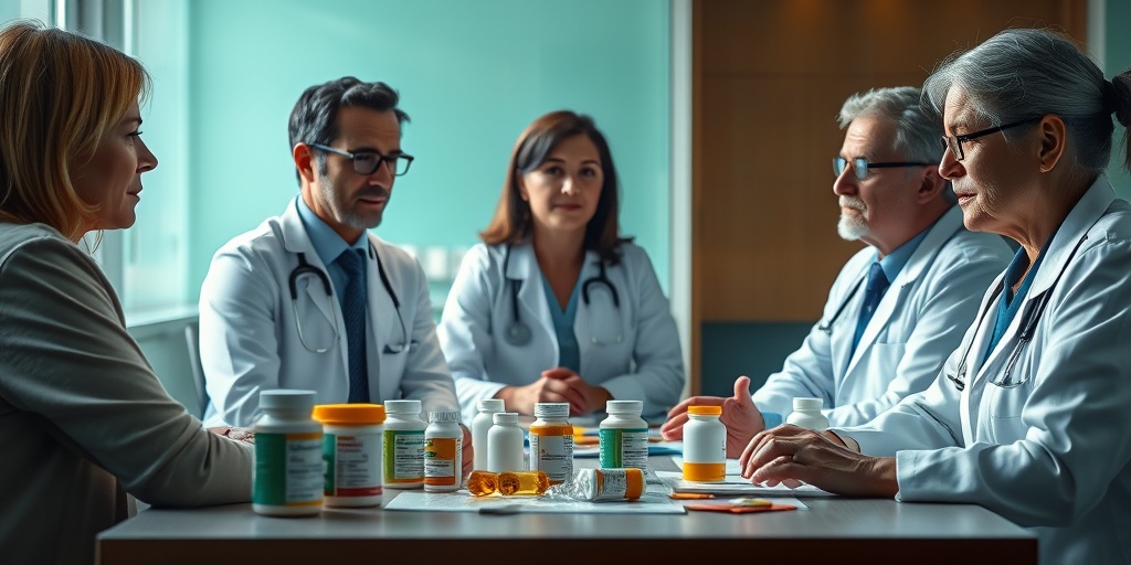 Healthcare professionals and patients collaborate on treatment options for Indolent Systemic Mastocytosis in a modern medical facility. 4.png