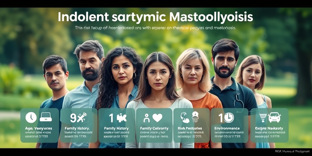 Individuals representing risk factors for Indolent Systemic Mastocytosis in a serene outdoor setting, emphasizing awareness and prevention. 3.png