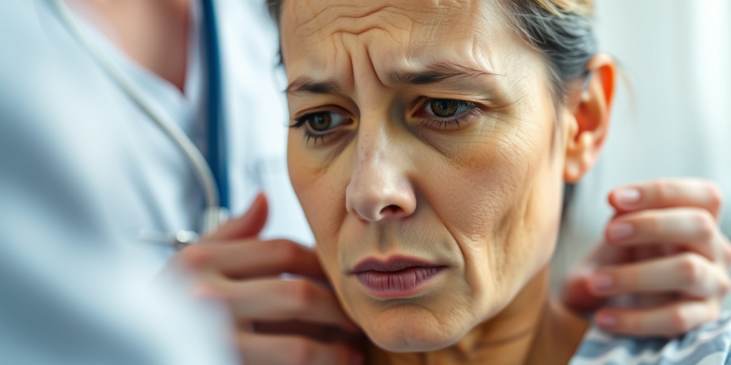 A patient with jaundice receives gentle care from a healthcare professional in a softly lit clinical setting.  2.png