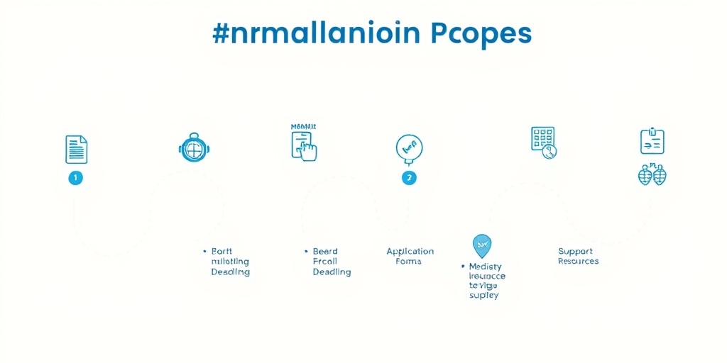 A visual representation of the Medicare enrollment process with interconnected pathways and icons, guiding individuals through each stage.  3.png