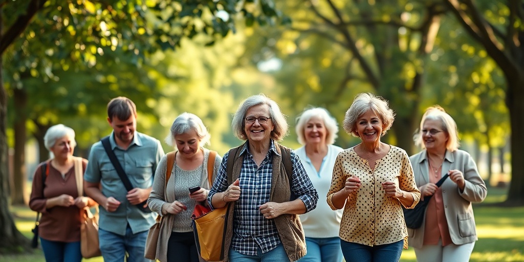 Survivors of Carcinoid Syndrome engage in joyful activities in a park, symbolizing resilience and a fulfilling life.  5.png