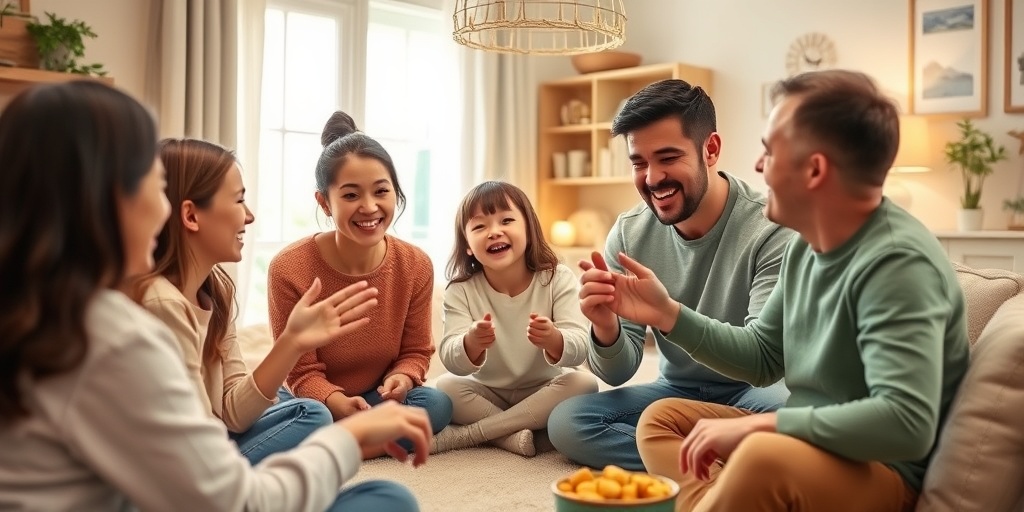 A family enjoys a fun game at home, fostering communication and movement for a loved one with apraxia.  5.png
