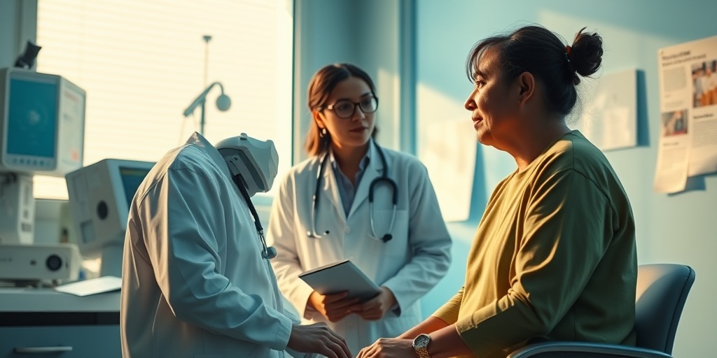 A healthcare professional discusses treatment options for Mixed Hepatic Porphyria with a patient in a modern medical office.  4.png