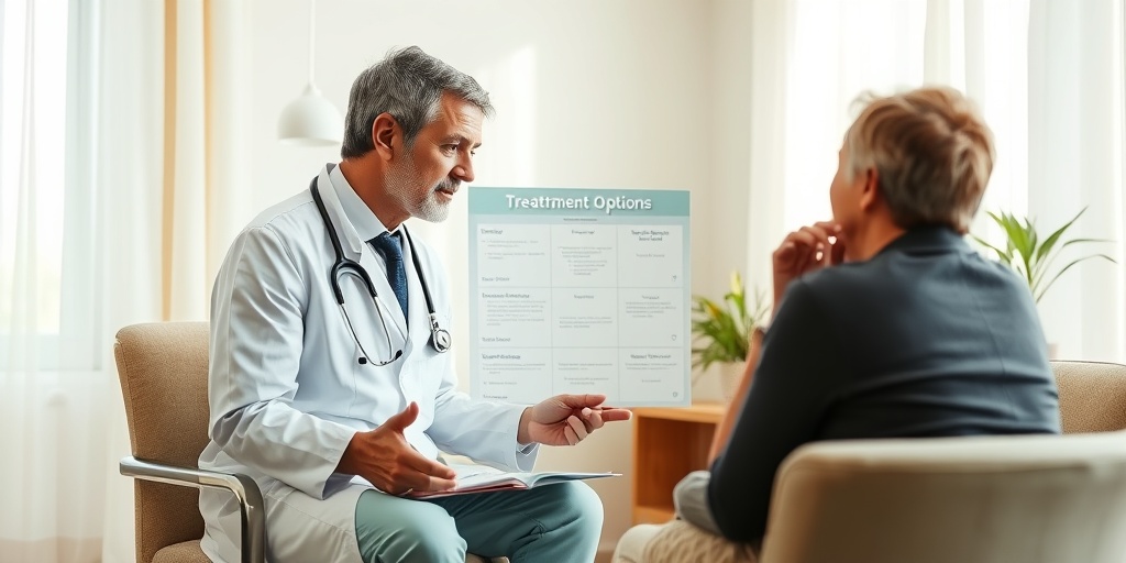 A pediatrician explains treatment options to a parent, fostering a supportive and hopeful consultation atmosphere.4.png