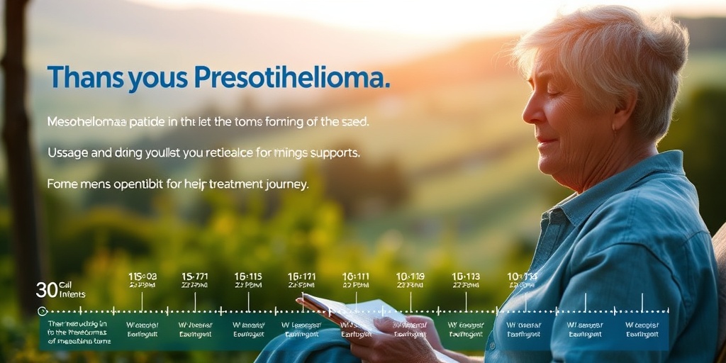 A serene outdoor scene captures a patient reflecting on their journey, symbolizing hope and resilience in facing mesothelioma.  5.png