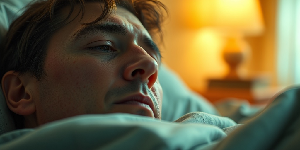 A weary individual shows Babesiosis symptoms in a cozy, softly lit room, evoking empathy and understanding.  2.png