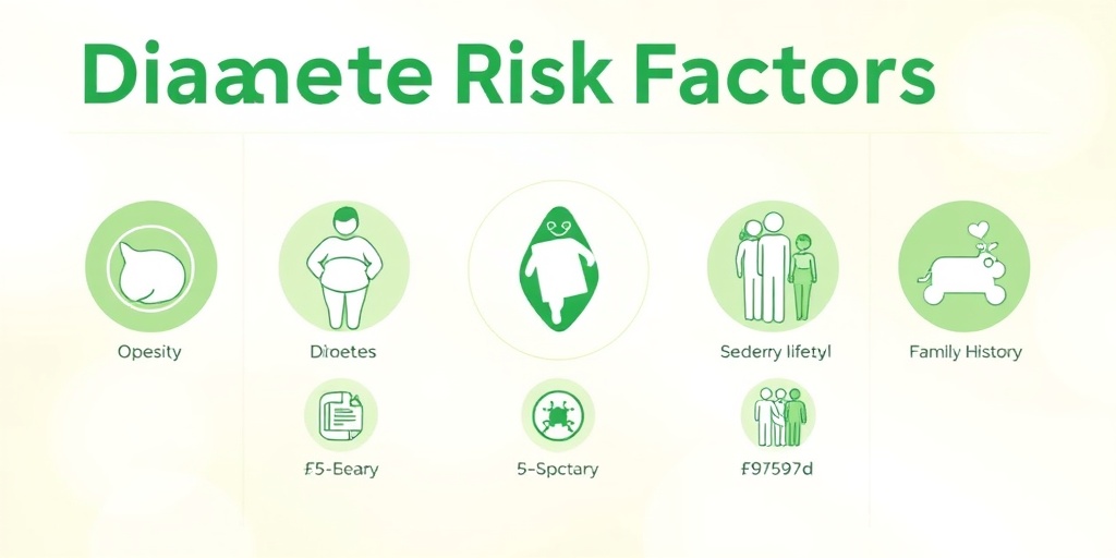 An infographic illustrating diabetes risk factors with engaging icons, promoting awareness and education on prevention.  3.png