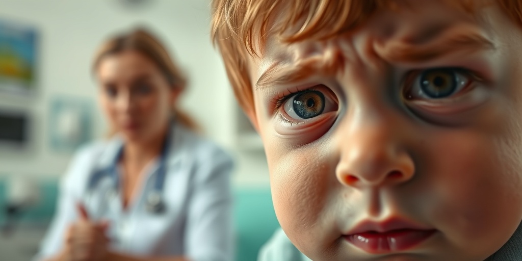Close-up of a child's face shows nausea, with a concerned parent blurred in the background.2.png