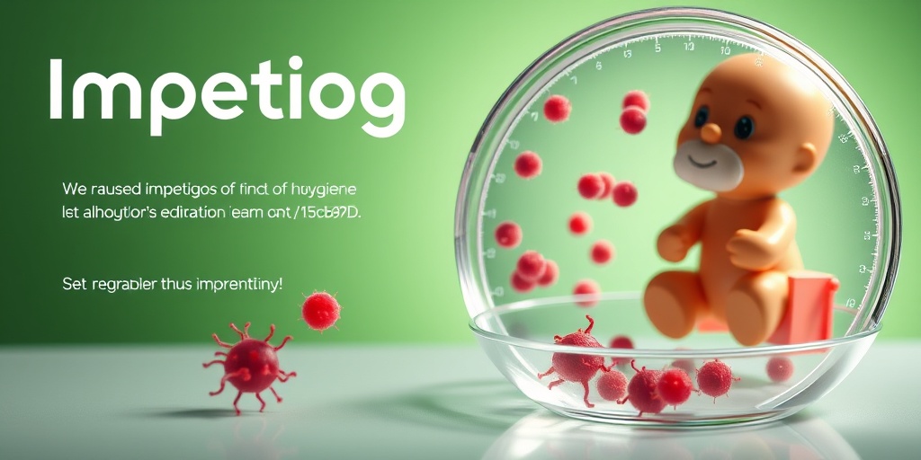 Close-up of bacteria on a petri dish next to a child's toy, emphasizing hygiene with a dramatic green backdrop.  3.png
