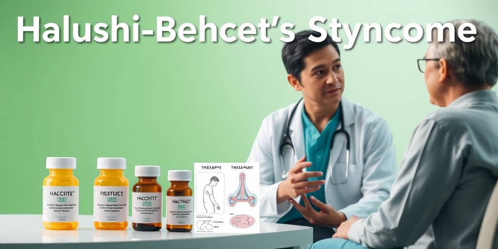 Patient and healthcare provider reviewing treatment options, surrounded by medication and therapy diagrams in a calming atmosphere.  4.png