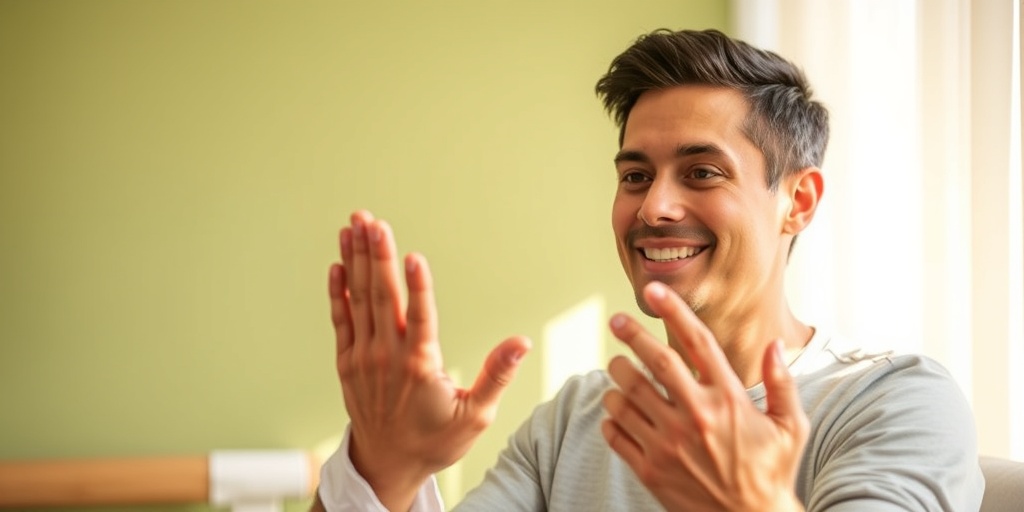 A person in rehabilitation performing hand exercises, symbolizing hope and resilience in their recovery from frostbite.5.png