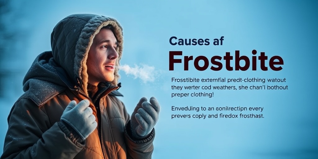A person shivering outdoors in inadequate winter clothing, emphasizing the importance of proper attire to prevent frostbite.3.png