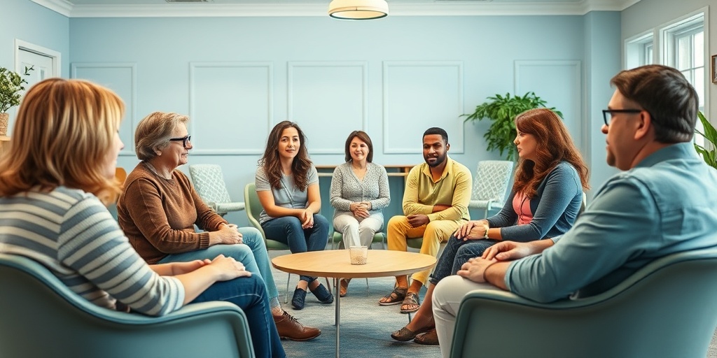 A support group meeting for PKU families fosters empathy and connection in a warm community setting.  5.png