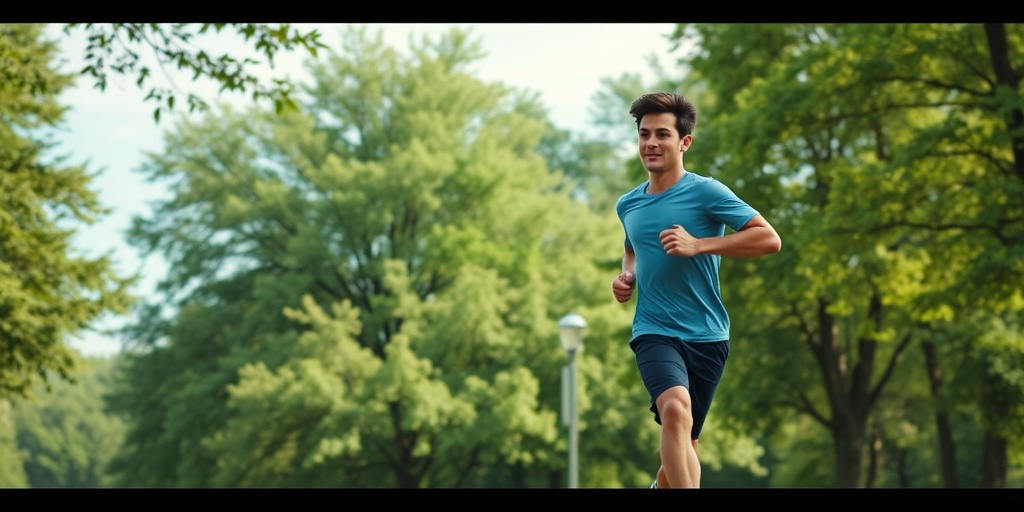 A young adult jogs in a park, embodying vitality and hope while managing GALT Deficiency through a healthy lifestyle. 5.png