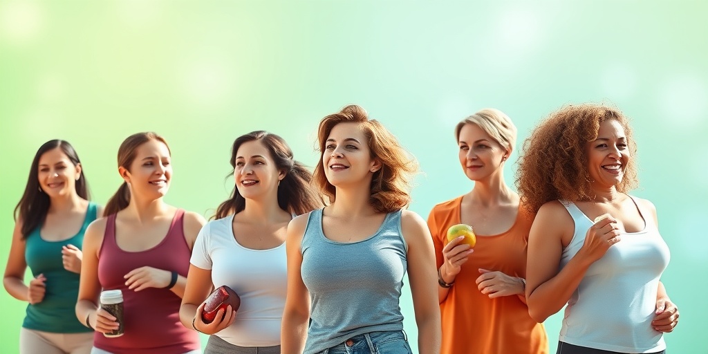 Diverse women engage in healthy activities, promoting awareness of benign breast lumps in a calming environment. 3.png