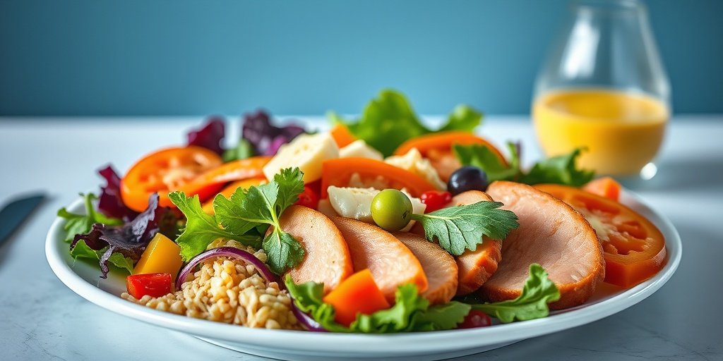 A beautifully arranged plate of colorful, healthy foods showcases vibrant textures, emphasizing the importance of nutritious choices.  3.png