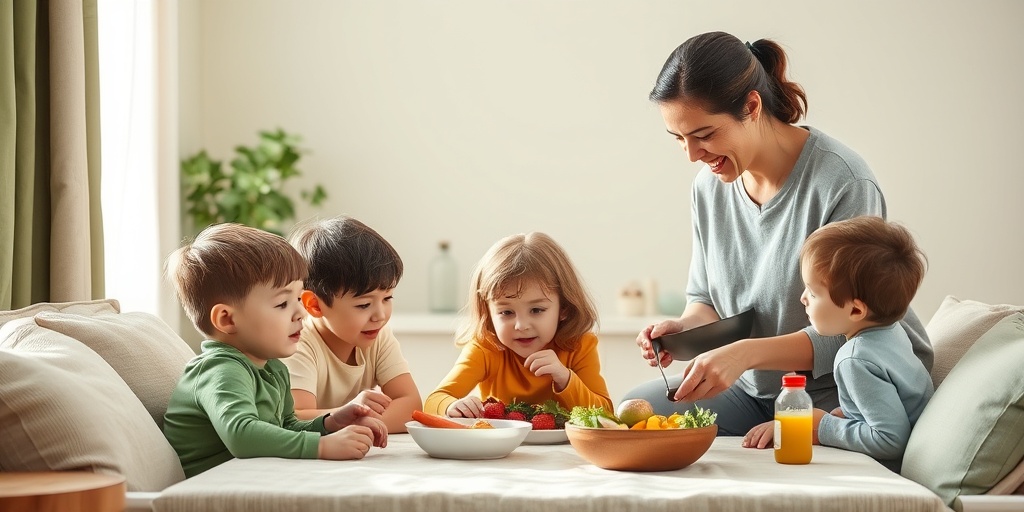 A family supports a child with Ornithine Transcarbamylase Deficiency, engaging in play and preparing a special dietary meal together. 5.png