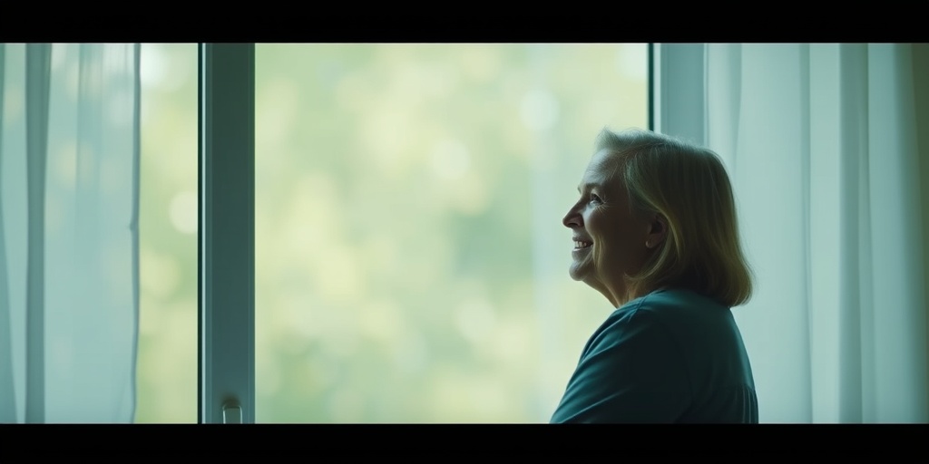 A hopeful patient gazes out a window, symbolizing resilience and optimism in the face of MCTD challenges.4.png