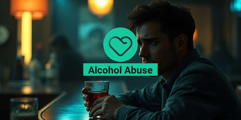 A solitary figure at a dimly lit bar, whiskey in hand, reflecting deep contemplation and despair. • Yesil Health AI