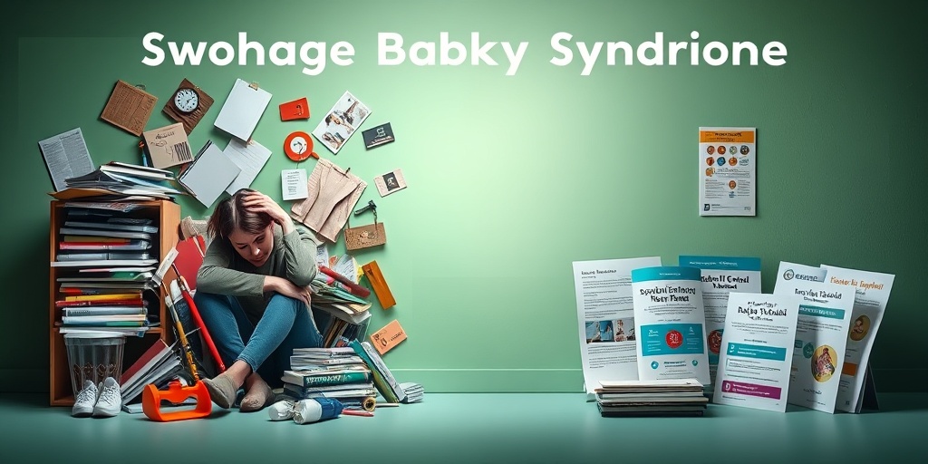 A split view showing a stressed caregiver amidst chaos and a calm environment with parenting resources.  3.png