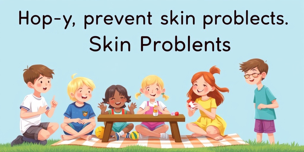 Children enjoy outdoor activities while wearing protective clothing and sunscreen, highlighting the importance of sun safety and skin care.  5.png