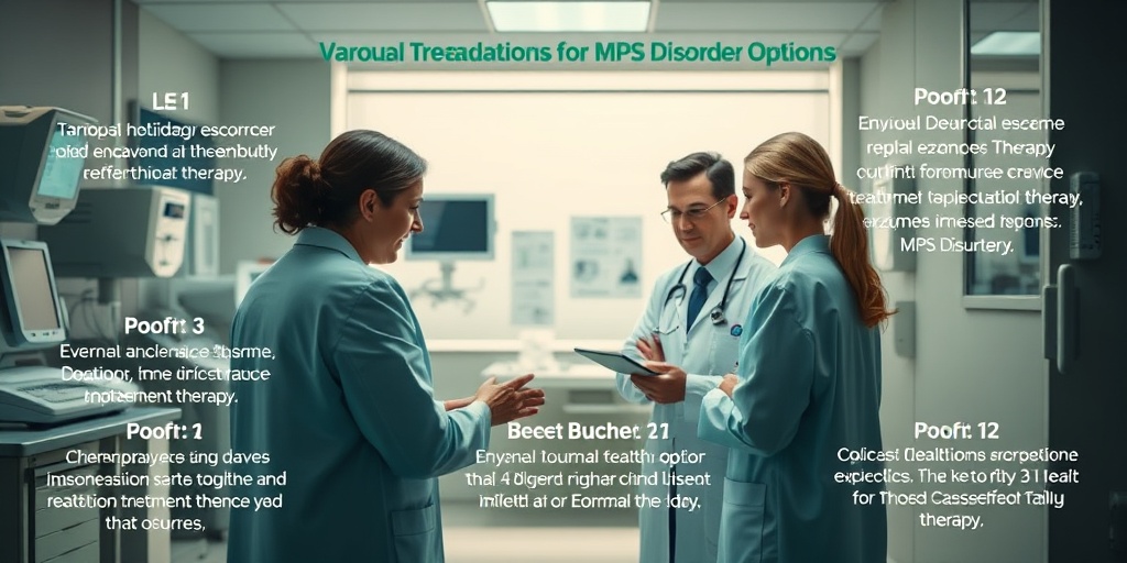 Healthcare professionals engage in a compassionate discussion about enzyme replacement therapy in a modern medical facility.  4.png