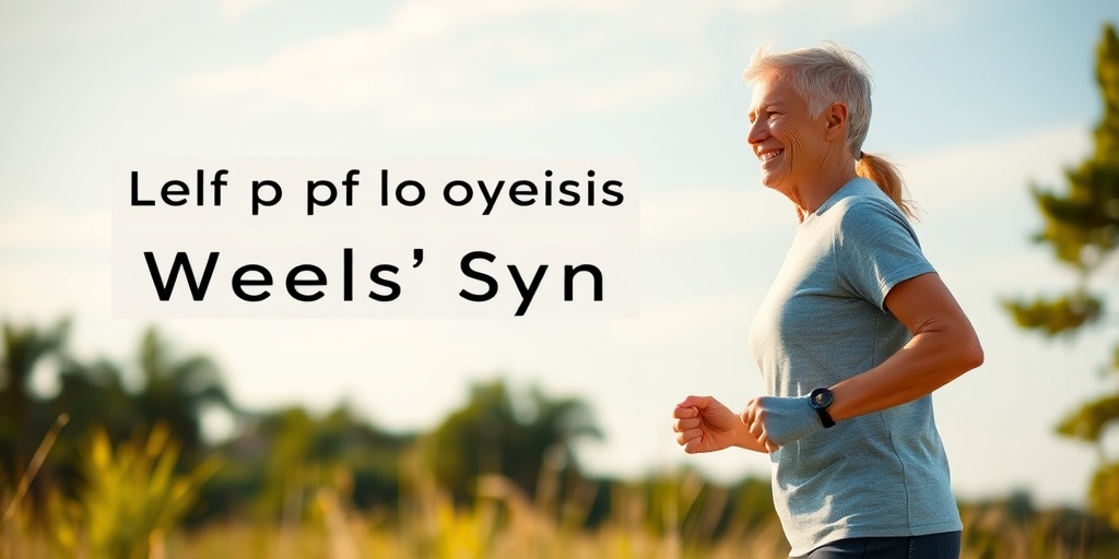 Patient exercising outdoors, symbolizing recovery from Wells' Syndrome, serene landscape with warm lighting conveying optimism and resilience.  5.png