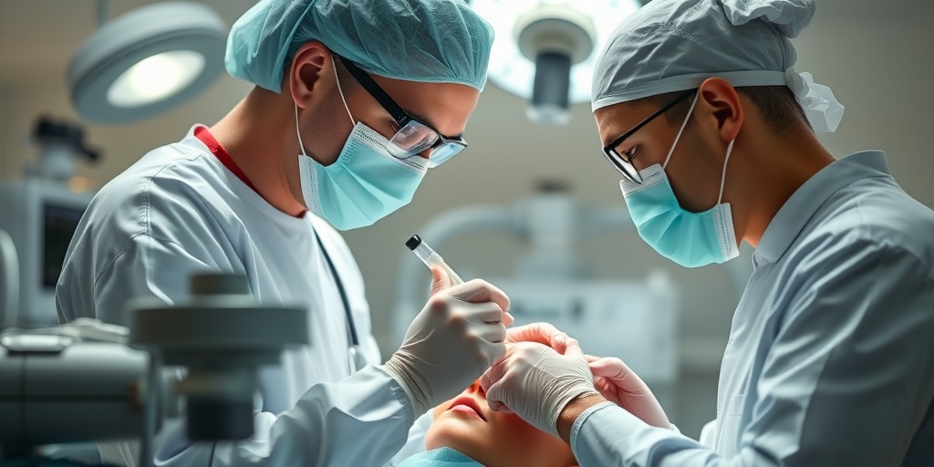 A doctor performs a biopsy on a patient, highlighting the seriousness of the procedure in a sterile environment. 4.png