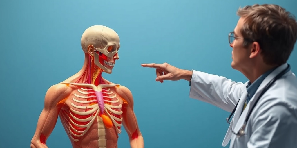 A healthcare professional explains neurofibromatosis to a patient, emphasizing understanding in a calm clinical setting. 4.png