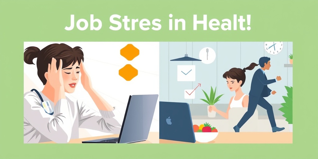 A split image contrasting job stress symptoms with healthy activities, framed by a soft green border. 3.png