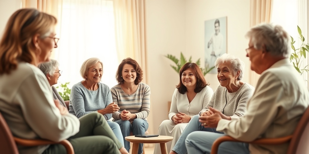 A support group meeting for LCH patients, fostering community and hope in a warm, inviting setting. 5.png